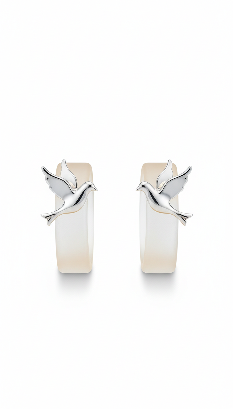Sterling Silver Ichthys Studs