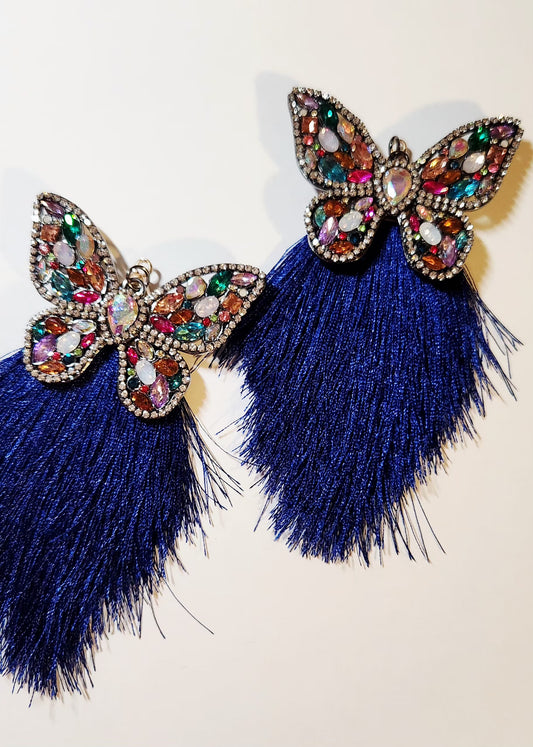 BUTTERFLY TASSEL BLUE